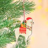 Oakdene Designs Christmas Decorations Personalised Christmas Llama Christmas Decoration